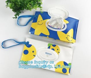 reusable wet wipe pouch dispenser for baby or personal wipes, Custom logo gravure printing side gusset EVA wet wipes org supplier