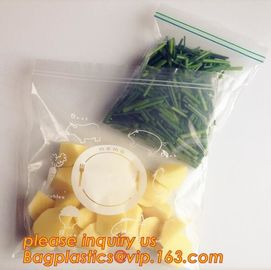 PE Double zipper seal food storage fresh-keeping bags, custom double tracking k bag, Double track plastic moisture supplier