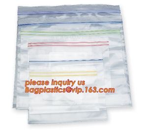 double track reclosable zip lock bag, double-track zipper closure, slide seal reclosable poly bags, package double track supplier