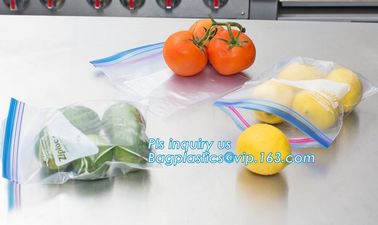 double track reclosable zip lock bag, double-track zipper closure, slide seal reclosable poly bags, package double track supplier