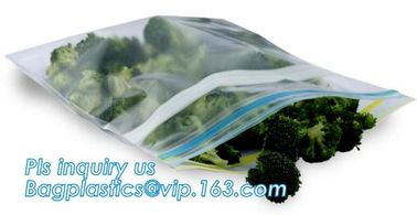 High Sealing k Pouch with double colored tracks, double track reusable plastic k printed zipper bags, bagese supplier