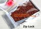 zip lock bag moisture proof tea food packing plastic bag with zipper, FDA Compliant Mylar Zip Lock Packaging bag Accept supplier