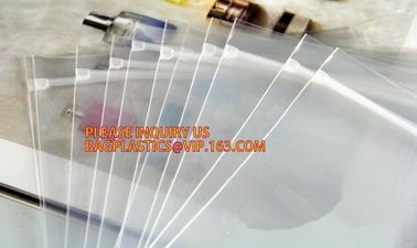 zip lock bag packaging underwear packaging clear PVC packing bag, Food transparent plastic zip lock PE/PET bags, bagplas supplier