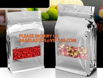 Doypack Pet Food Pouches Bag Zip Lock Coffee Packaging Bags With Valve, Zipper Large Zip Lock Aluminum Foil Plastic Bag supplier