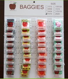 Apple Mini Zip Lock Bags, Zip Lock Plastic Baggies for jewelry packaging, Storage k Baggies, Smiley Face Print pac supplier