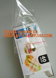 Customize Resealable Plastic Clear Poly k Baggies custom zip lock bag, LDPE HDPE CPE PPE PVC Plastic Slider Zipper supplier