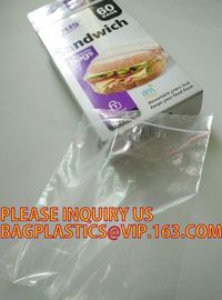 Customize Resealable Plastic Clear Poly k Baggies custom zip lock bag, LDPE HDPE CPE PPE PVC Plastic Slider Zipper supplier