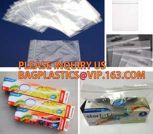 Customize Resealable Plastic Clear Poly k Baggies custom zip lock bag, LDPE HDPE CPE PPE PVC Plastic Slider Zipper supplier