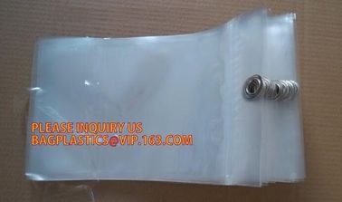 Hook Top zip plastic bag food packaging/ 3 side seal zipper bag/ stand up pouch k bag for meat,pork,beef,sea food supplier