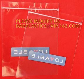 accessory white Pearl Film half Clear Plastic zip lock Bag with Hang Hole, Zip Lock Underwear Plastic Packaging Bag, pac supplier