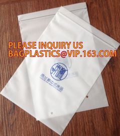 accessory white Pearl Film half Clear Plastic zip lock Bag with Hang Hole, Zip Lock Underwear Plastic Packaging Bag, pac supplier