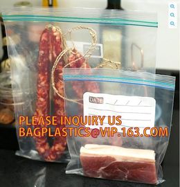 Merchandise Bags zipper transparent pure color bag, FDA Color zipper sandwich reclosable bag, k bag with double co supplier