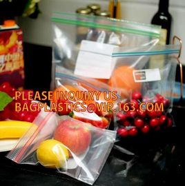 FDA LDPE k Gallon Slider Storage freezer Bags, custom printing mini k bags with apple brand, ROHS recyclable supplier