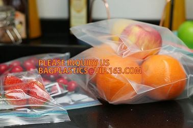 FDA LDPE k Gallon Slider Storage freezer Bags, custom printing mini k bags with apple brand, ROHS recyclable supplier