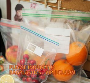 FDA LDPE k Gallon Slider Storage freezer Bags, custom printing mini k bags with apple brand, ROHS recyclable supplier