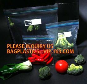 clear or printed k bag with double track for food or fruit storage, LDPE self sealing storage blank zip bag, packs supplier