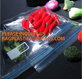 clear or printed k bag with double track for food or fruit storage, LDPE self sealing storage blank zip bag, packs supplier