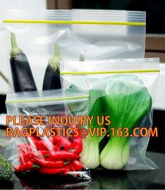 clear or printed k bag with double track for food or fruit storage, LDPE self sealing storage blank zip bag, packs supplier