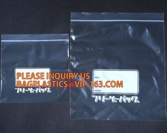 Recloseable k PE bags/ LDPE material Medicine zipper bag/ clear PE pouch, Heavy duty LDPE double-track zipper pac supplier