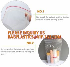 eco-friendly double track easy tear zipper for package bag, double zipper storage bags, ISO/ FDA Color zipper food stora supplier