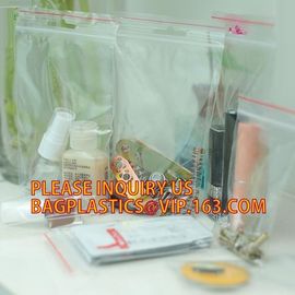 Recloseable k PE bags/ LDPE material Medicine zipper bag/ clear PE pouch, Heavy duty LDPE double-track zipper pac supplier