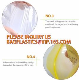 Recloseable k PE bags/ LDPE material Medicine zipper bag/ clear PE pouch, Heavy duty LDPE double-track zipper pac supplier