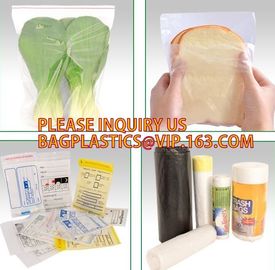 Food grade packing PE transparent custom printed zipper bags with double zipper, Sandwich k baggies food freezer supplier