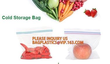 Food grade packing PE transparent custom printed zipper bags with double zipper, Sandwich k baggies food freezer supplier