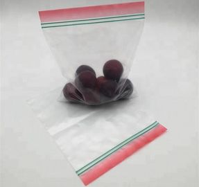 Double zip seal packaging bag, Double sealed food storage custom printed plastic zip lock bag, Moisture Proof plastic go supplier