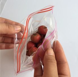 Double zip seal packaging bag, Double sealed food storage custom printed plastic zip lock bag, Moisture Proof plastic go supplier