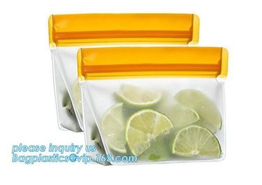 China manufacturer custom foodgrade reusable peva food storage bag, Reusable outdoor beverage fruit Storage Bags Zip Sea supplier