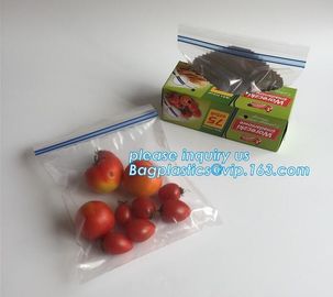 100% COMPOSTABLE food bag K freezer storage bags, Food grade plastic packing bag K slider storage bags CORN supplier