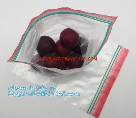 K color Double zipper food storage bags, custom products clear matte stand up K storage bags CORN STARCH BAG supplier