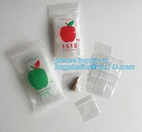 1515 mini apple k bags, apple baggies printed mini k bag with different size from china supplier, minigrip supplier