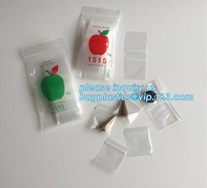 1515 mini apple k bags, apple baggies printed mini k bag with different size from china supplier, minigrip supplier