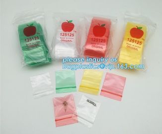 1212 Apple Mini k Baggies 17 Color Mix 100 Bags 1/2&quot; X 1/2&quot;, cheap 100%LDPE plastic custom 3x3 zip lock bag/ custo supplier