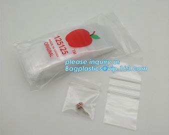 1212 Apple Mini k Baggies 17 Color Mix 100 Bags 1/2&quot; X 1/2&quot;, cheap 100%LDPE plastic custom 3x3 zip lock bag/ custo supplier