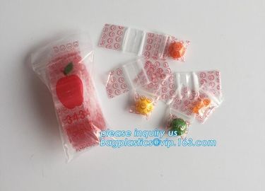 1515 mini apple k bags, apple baggies printed mini k bag with different size from china supplier, minigrip supplier