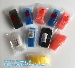 ZIP LOCK BAG with red line, colored small zip lock plastic bag, 2020 Apple Mini k 100 Baggies 25 Random Designs Pr supplier