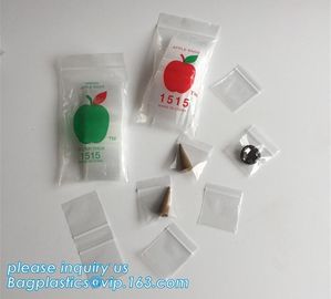 1515 mini apple k bags, apple baggies printed mini k bag with different size from china supplier, minigrip supplier