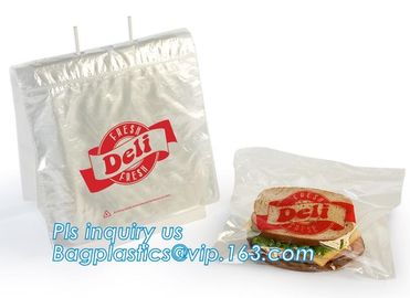 PE slider zipper saddle deli bag, Biodegradable k saddle deli bag, saddle deli slider bag, LDPE Custom Saddle deli supplier