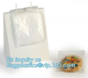 PE slider zipper saddle deli bag, Biodegradable k saddle deli bag, saddle deli slider bag, LDPE Custom Saddle deli supplier