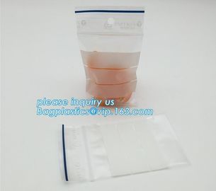 resealable one side clear pouch pharmacy small k pill package zip lock plastic bags pills packaging bag, bagplasti supplier