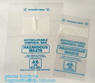 BioHazard Zip Lock Medical Specimen Bags, LDPE Biohazard Specimen k Bag For Laboratory, Lab Bags /Specimen Bags/zi supplier