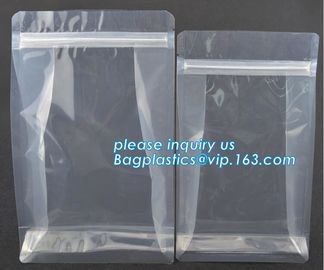 Flexible food Packaging 8 sides sealed flat bottom gusset bag, Professional Production Plastic Medication K Zip supplier