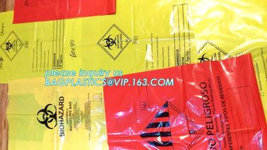 Linear Low-Density Polyethylene Medical Waste Bags Ideal for use in hospitals, medical clinics, doctors offices nursing supplier