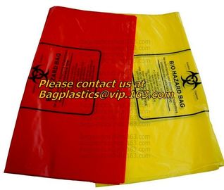 Plastic Bags, Biohazard Bags, Red Biohazard Waste Bags, Medical Waste Bag, Infectious Bags, Securely contain hazardous c supplier