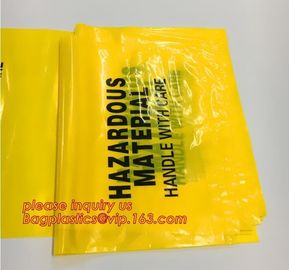 autoclavable ldpe medical biohazard waste plastic bags for clinical waste, Biohazard disposable medical sterilization, h supplier