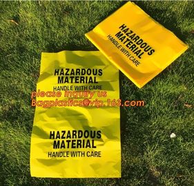 autoclavable ldpe medical biohazard waste plastic bags for clinical waste, Biohazard disposable medical sterilization, h supplier