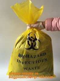 Extra large capacity biohazard drawtape trash bag interleaf coreless roll plastic garbage bag for hospital use, Industri supplier